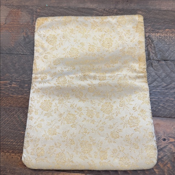 Nice Vintage Gold Floral HL Harry Levine Evening Clutch Bag Purse made USA GUC - Picture 7 of 11